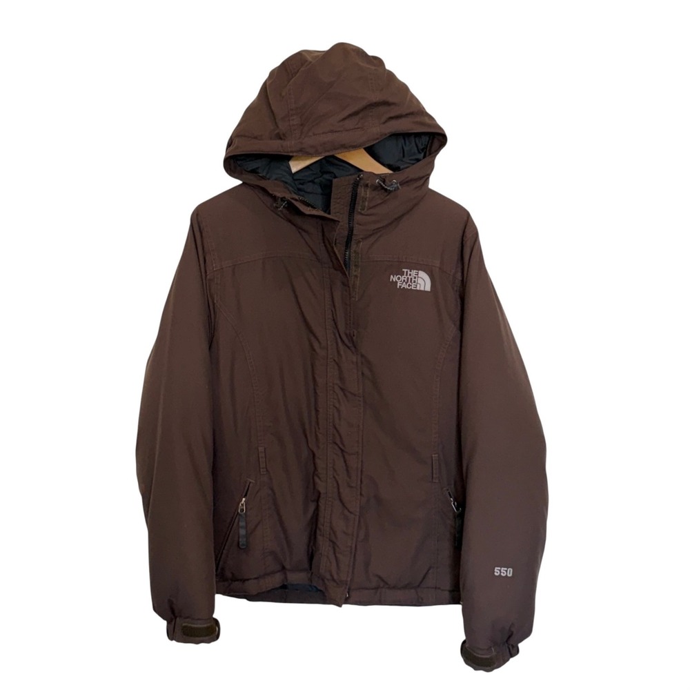 Vintage The North Face Brown Goose Down 550 Puffer Y2K Jacket, M